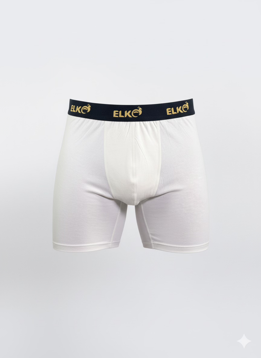L’Alpaga – Boxer Long (96 % Coton) White