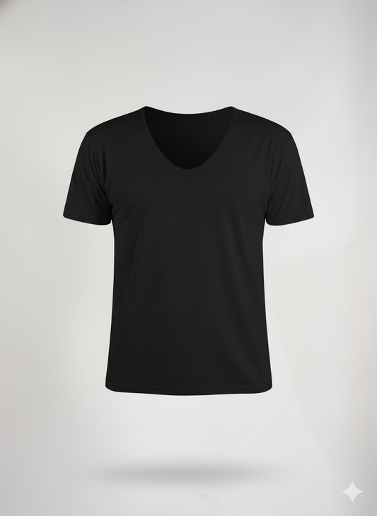 T-shirt d’intérieur – Col en V (100% coton)