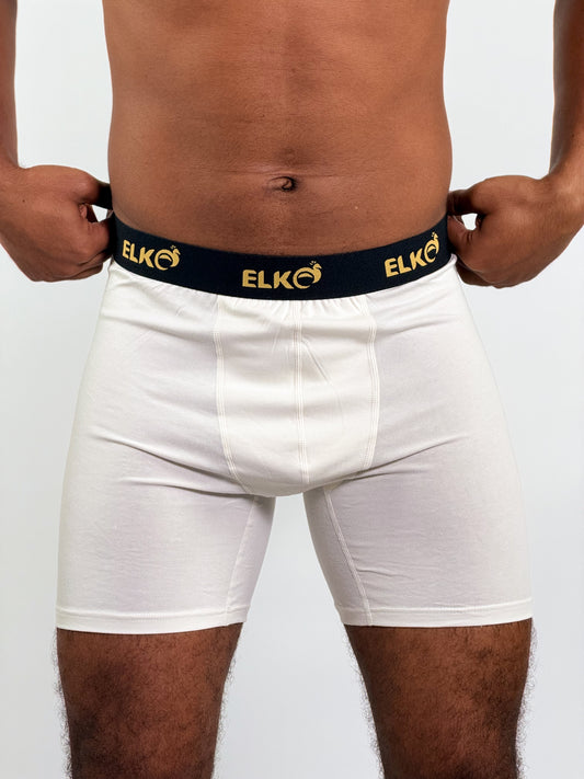 L’Alpaga – Boxer Long (96 % Coton) White