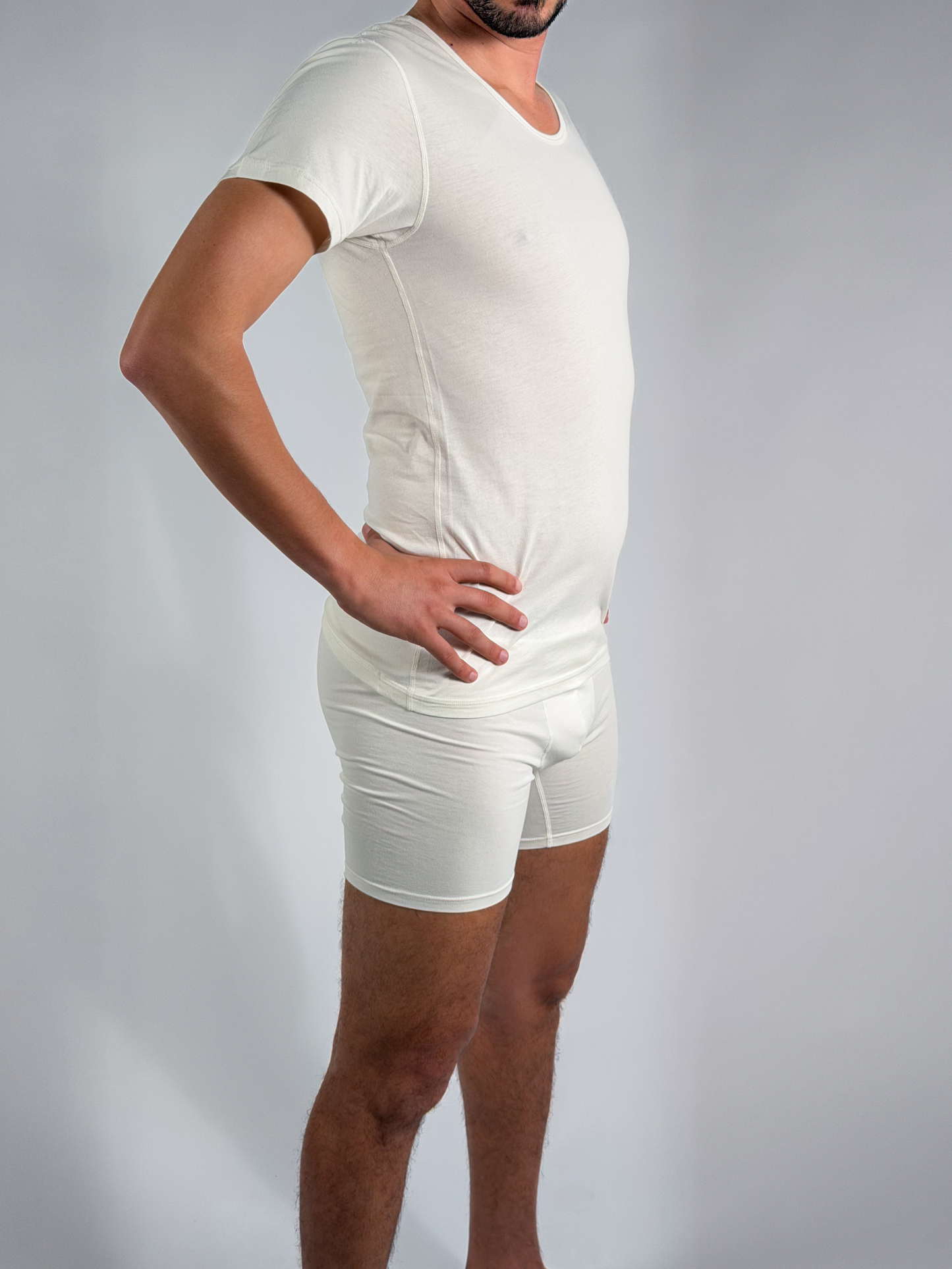 T-shirt d’intérieur – Col rond (100% coton)